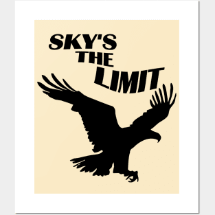 Sky Is The Limit | Freedom Quote Posters and Art